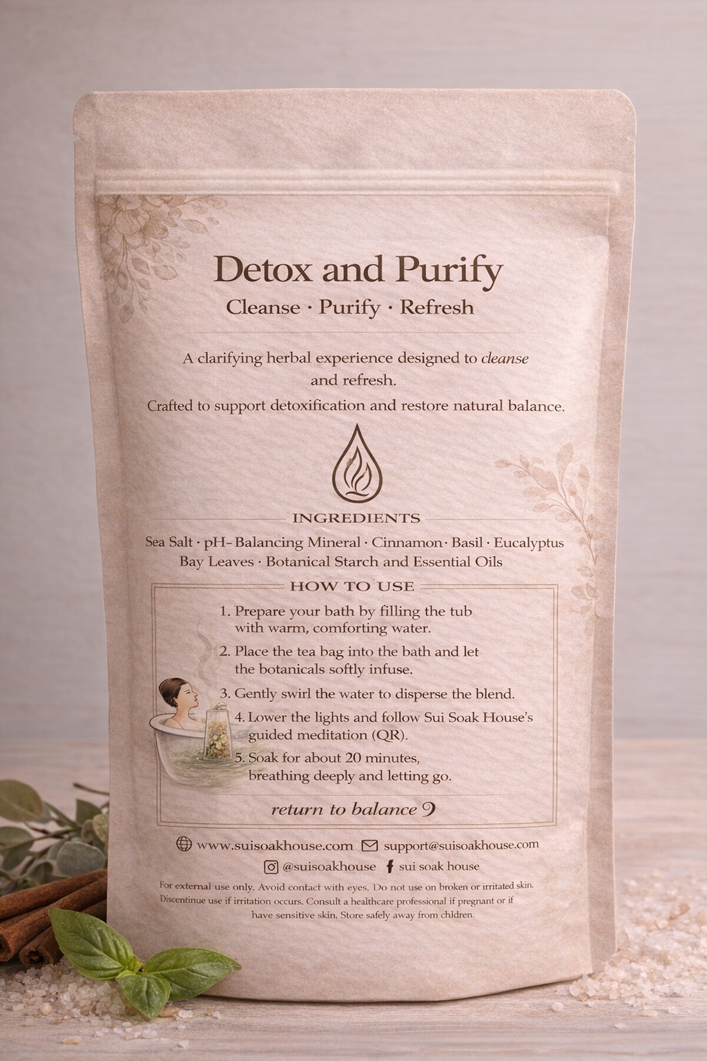 Detox & Purify Bath Infusion Sachet