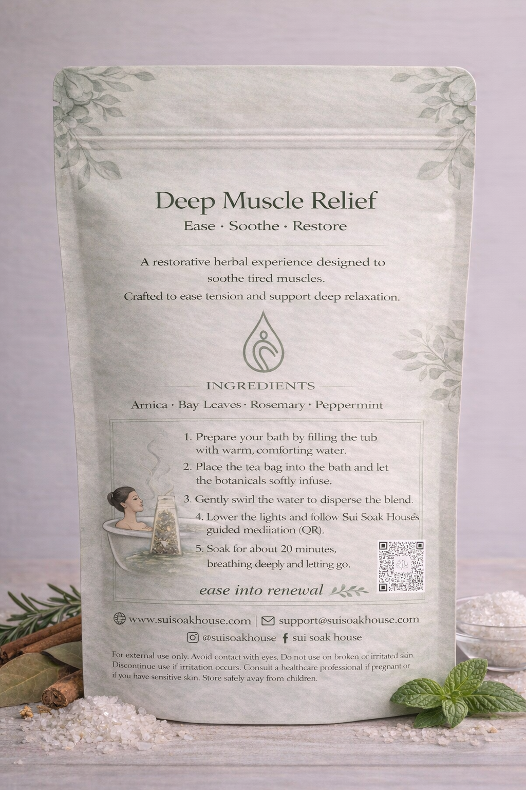 Deep Muscle Relief Bath Infusion Sachet