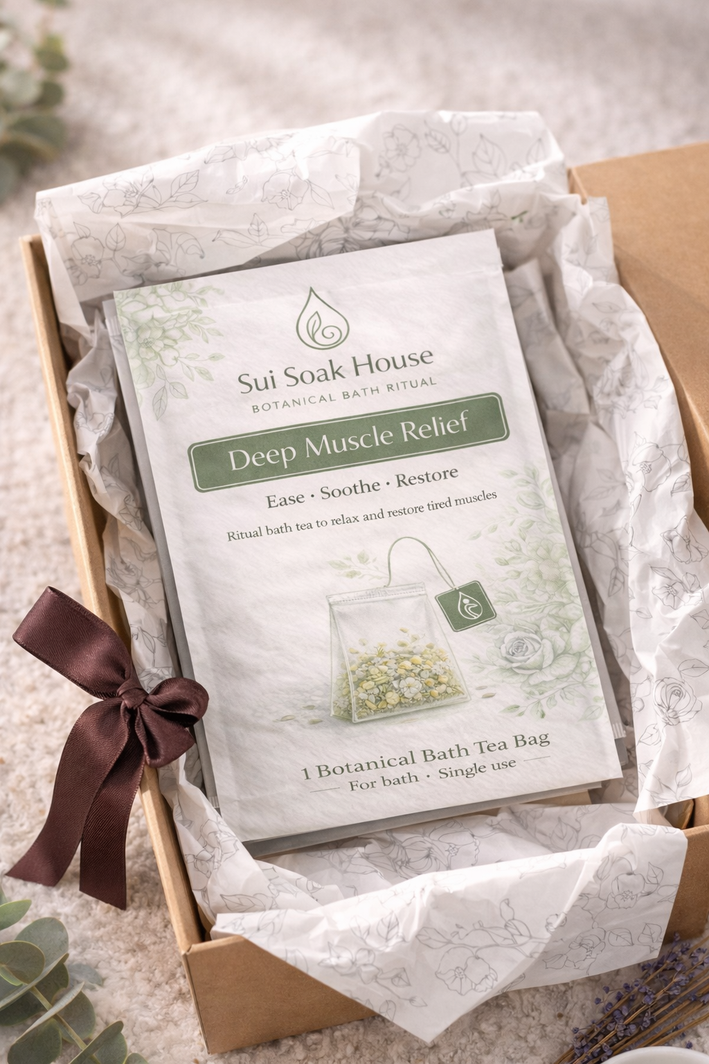 bundle and save 4 pack deep muscle relief bath tea bags