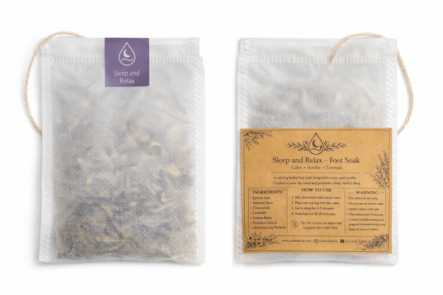 foot soak sleep and relax